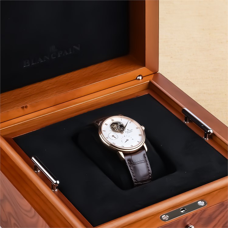 Blancpain Villeret 37.5mm, White Dial, Roman Numerals_9