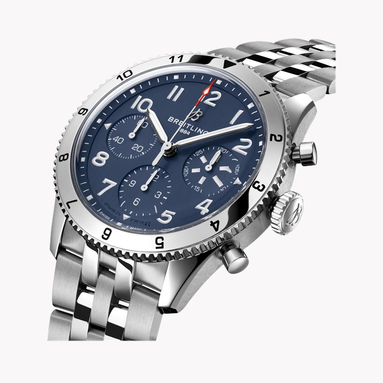 Breitling Classic AVI Chronograph 42 Tribute to Vought F4U Corsair 42mm, Blue Dial, Arabic Numerals_2