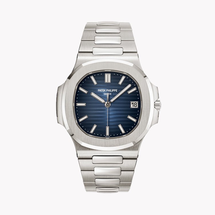 Patek Philippe Nautilus 41mm, Blue Dial, Baton Numerals_1