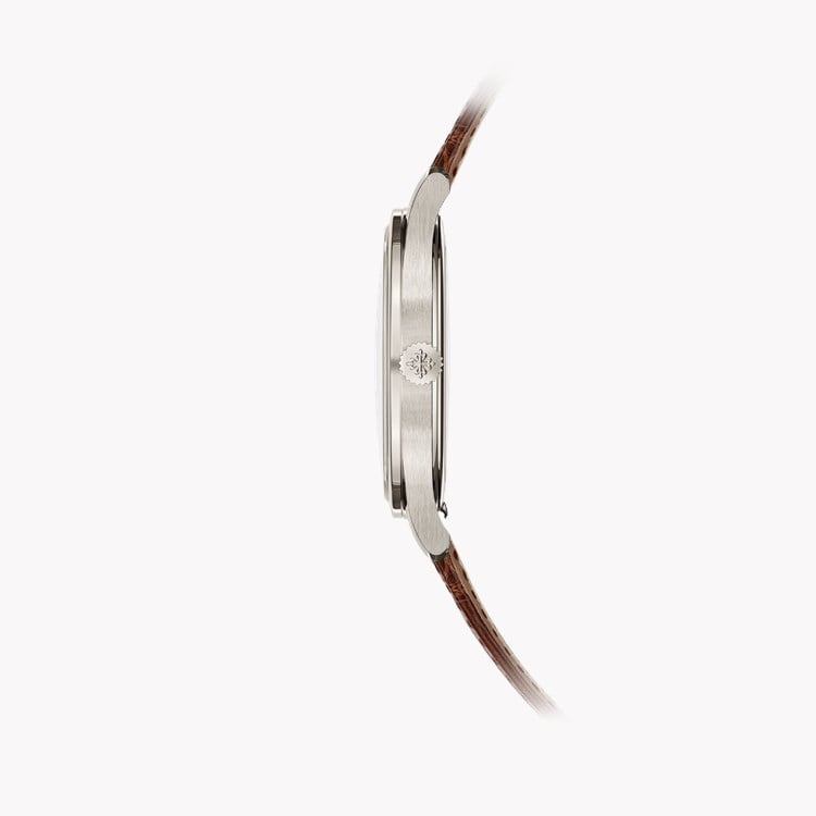 Patek Philippe Calatrava 38mm, Rose Dial, Baton Numerals_3