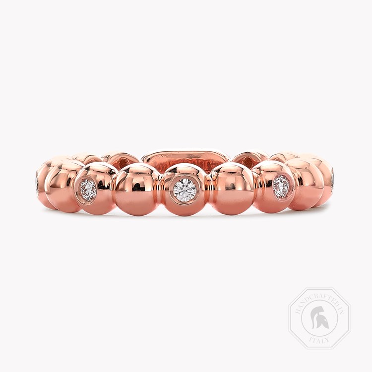 Bohemia 0.13ct Diamond Ring Brilliant Cut, Rubover Set_1