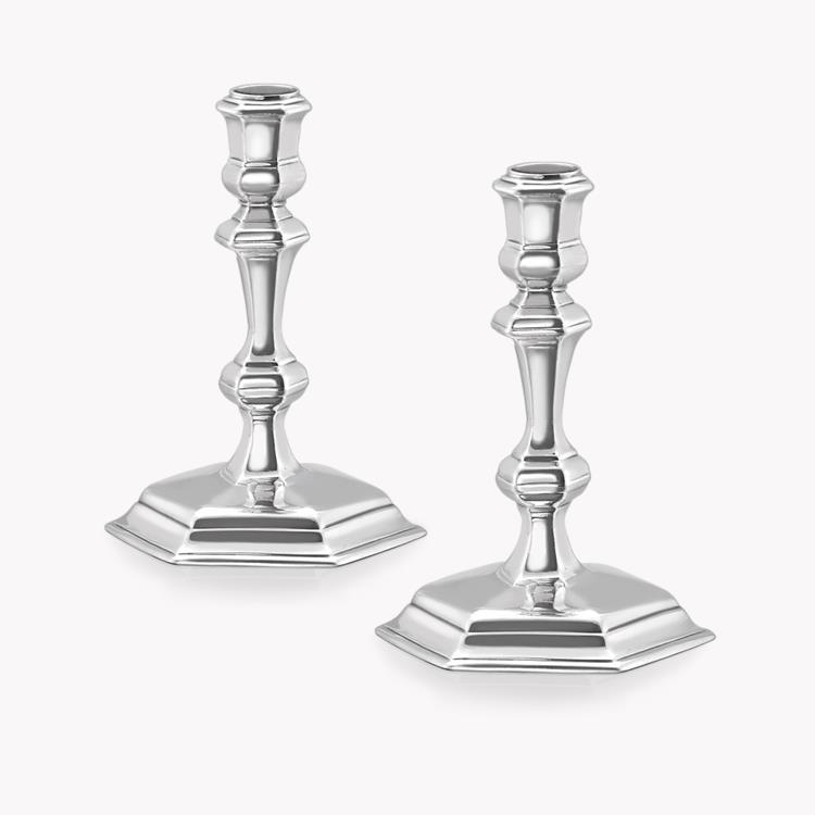 Britannia Silver George I Pair of Candlesticks