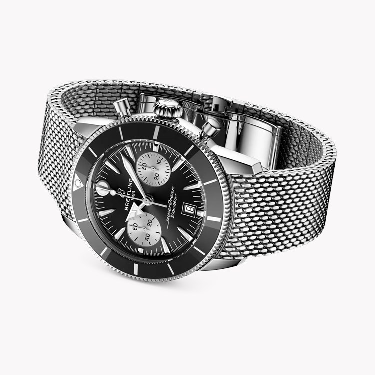 Breitling Superocean Heritage Chronograph 42 44mm, Black Dial, Baton Numeral_3