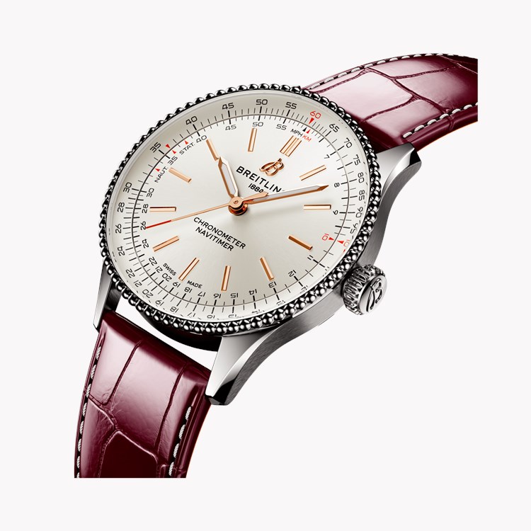 Breitling Navitimer 36 36mm, White Dial, Baton Numerals_2
