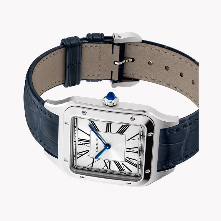Cartier Santos-Dumont Extra-Large, Silver Dial, Roman Numerals_3