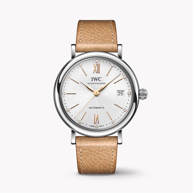 IWC Portofino 37mm, Silver Dial, Baton/Roman Numerals_1