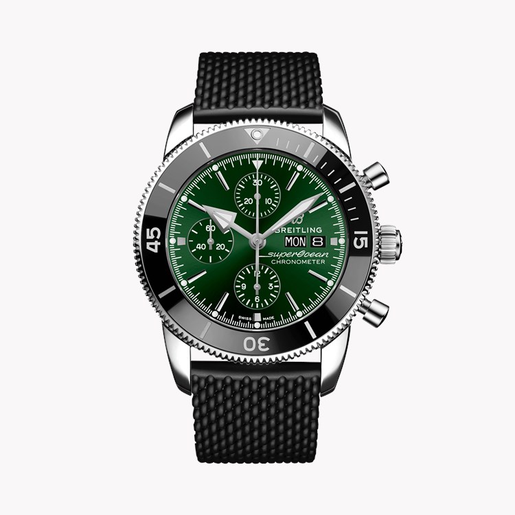 Breitling Superocean Heritage Chronograph 44 44mm, Green Dial, Baton Numeral_1