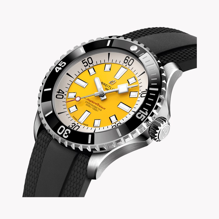 Superocean Automatic 46 46mm, Yellow Dial, Baton Numerals_2