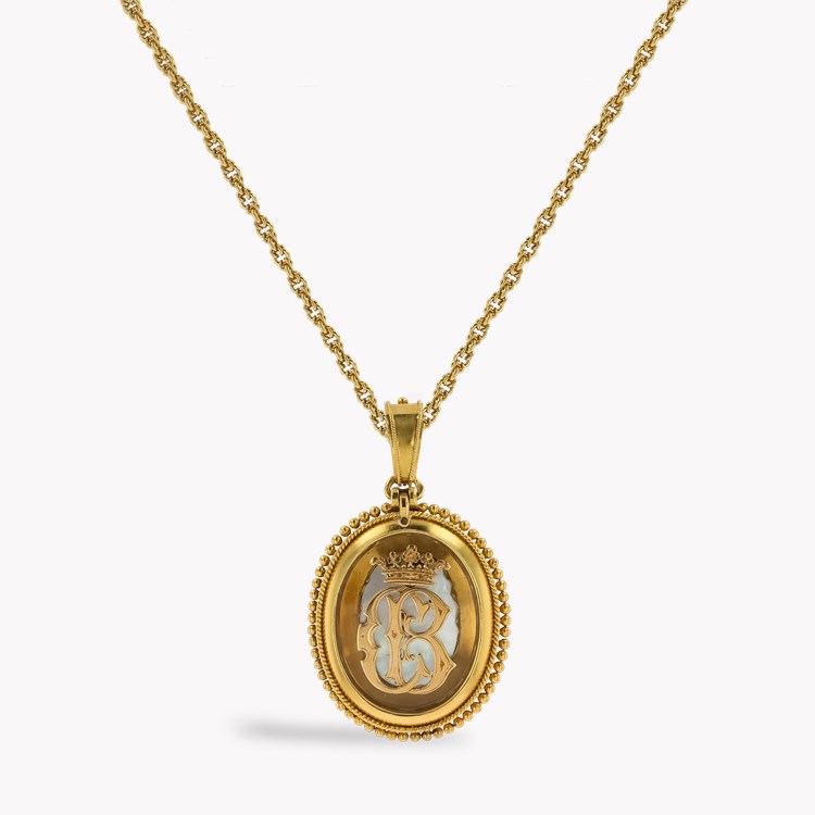 Victorian Etruscan Style Mourning Locket _3