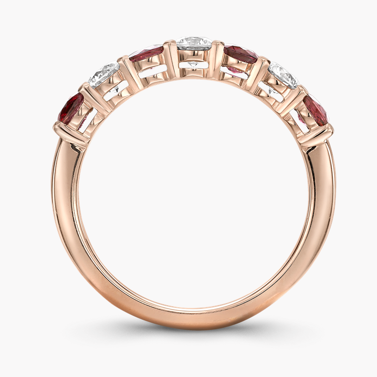 Ruby and Diamond Seven-Stone Ring Brilliant Cut, Seven-Stone, Claw Set_3