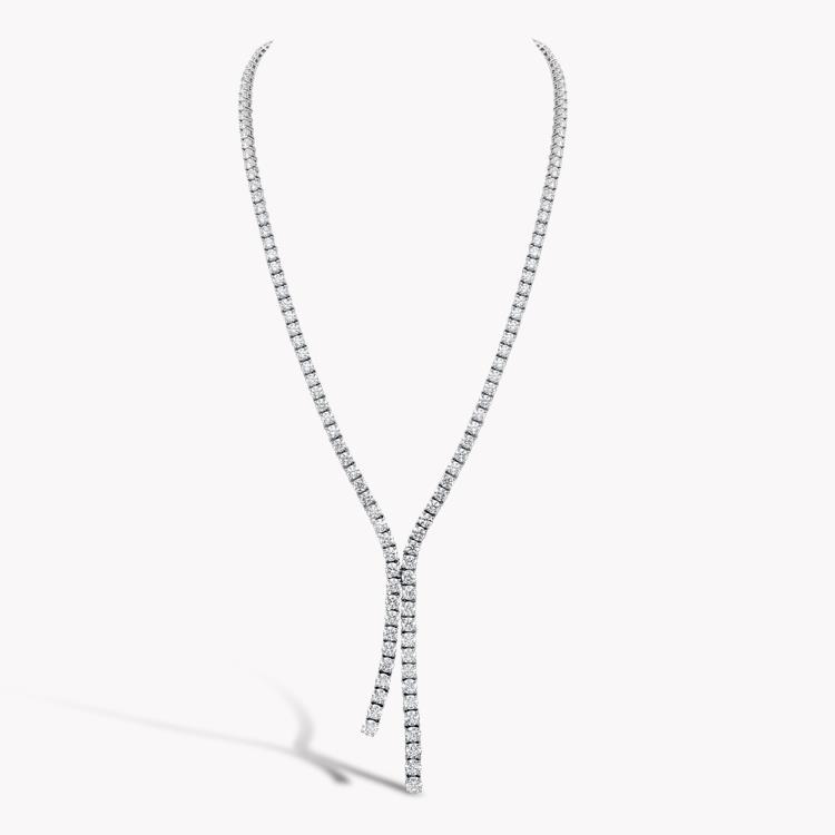 Brilliant Cut Diamond Necklace 20.27CT in White Gold Necklace with 4 Claw Setting_2