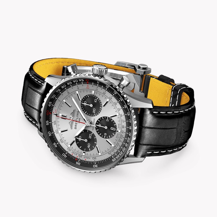 Breitling Navitimer B01 Chronograph 43 43mm, Silver Dial, Baton Numerals_4