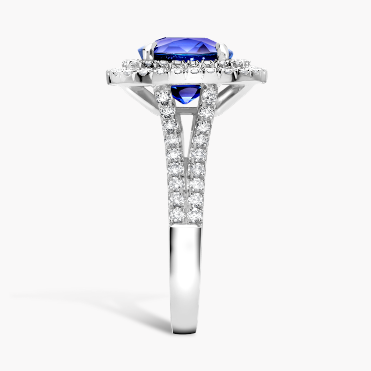 Antique Cushion Cut Burma Sapphire Ring Antique Cushion Cut, Unheated_4