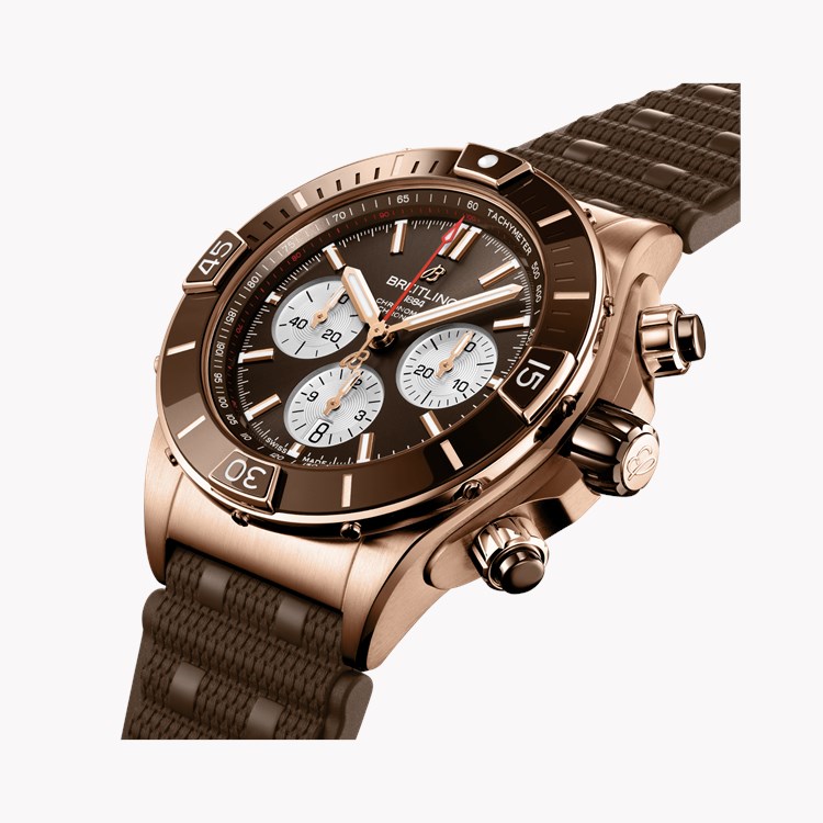 Breitling Super Chronomat B01 44 44mm, Brown Dial, Baton Numerals_3