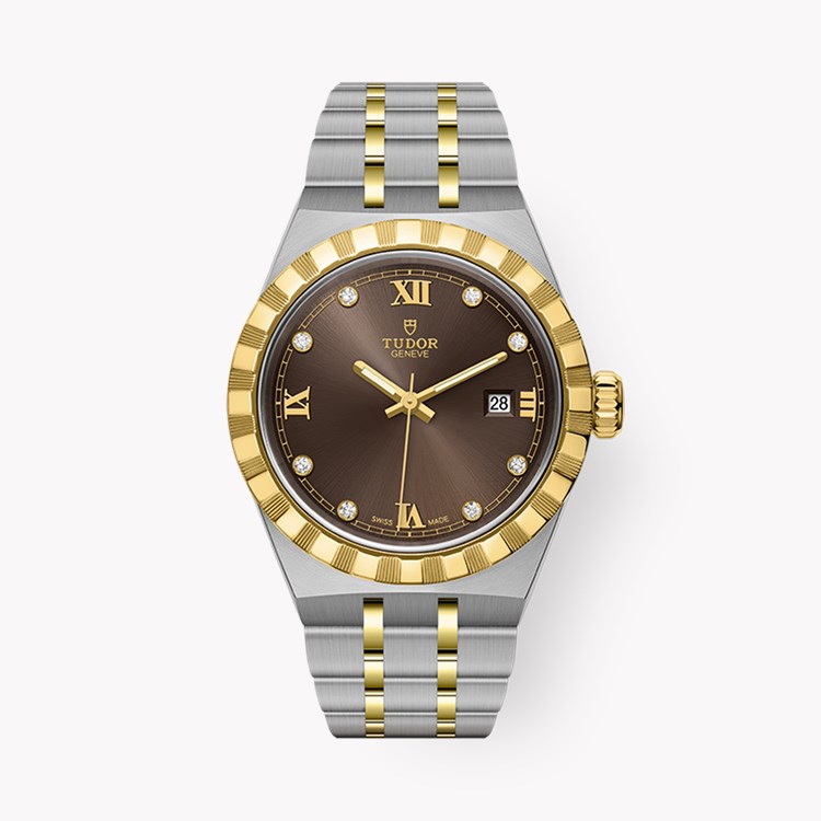 Tudor Royal 28mm, Brown Dial, Diamond Numerals_1