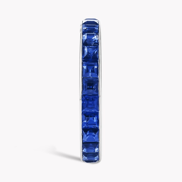 Art Deco 2.75ct Sapphire Full Eternity Ring Carré Cut, Channel Set_4