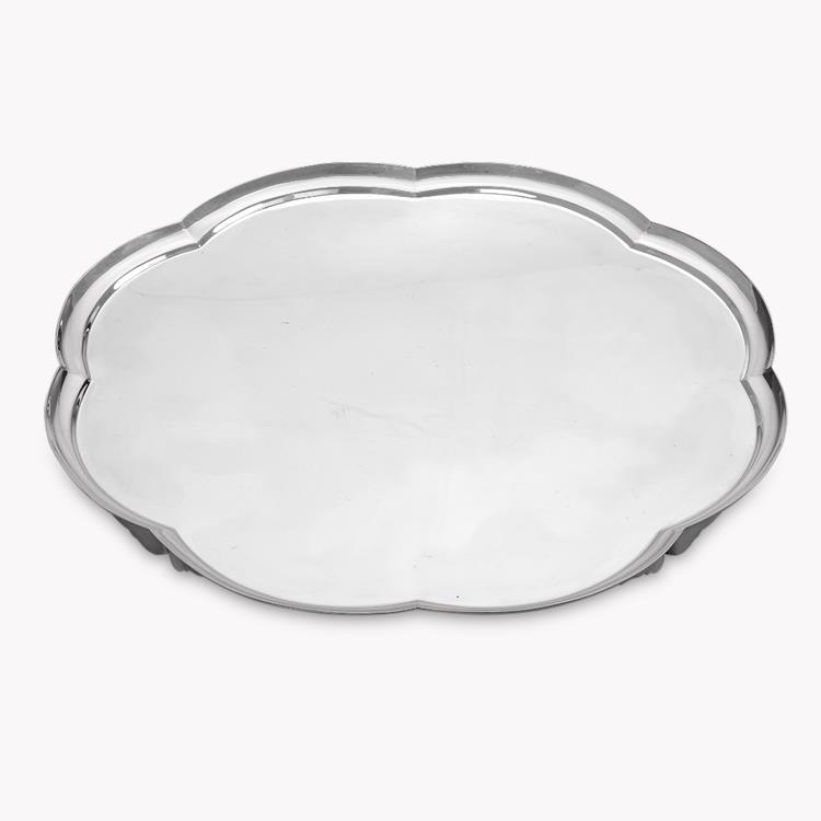 Silver Elizabeth II Salver Hallmarked London_1