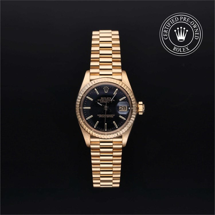 Lady-Datejust 26 with a bezel and bracelet