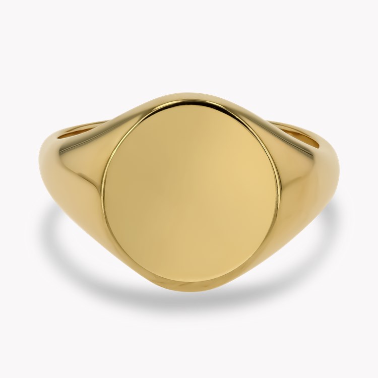 Plain Oval Signet Ring 15mm x 13mm_2