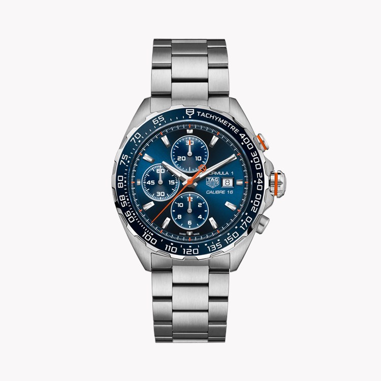 Tag Heuer Formula 1 Chronograph 44mm, Blue Dial, Baton Numerals_1