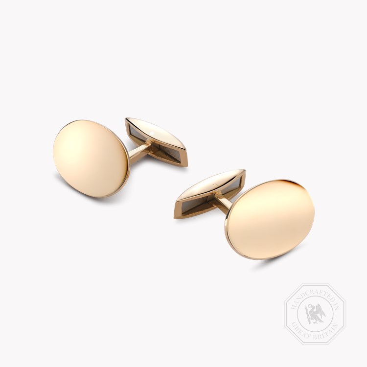 Oval Spring Bar Cufflinks