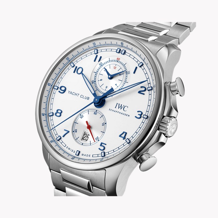 IWC Portugieser Yacht Club Chronograph 44.6mm, Silver Dial, Arabic Numerals_3