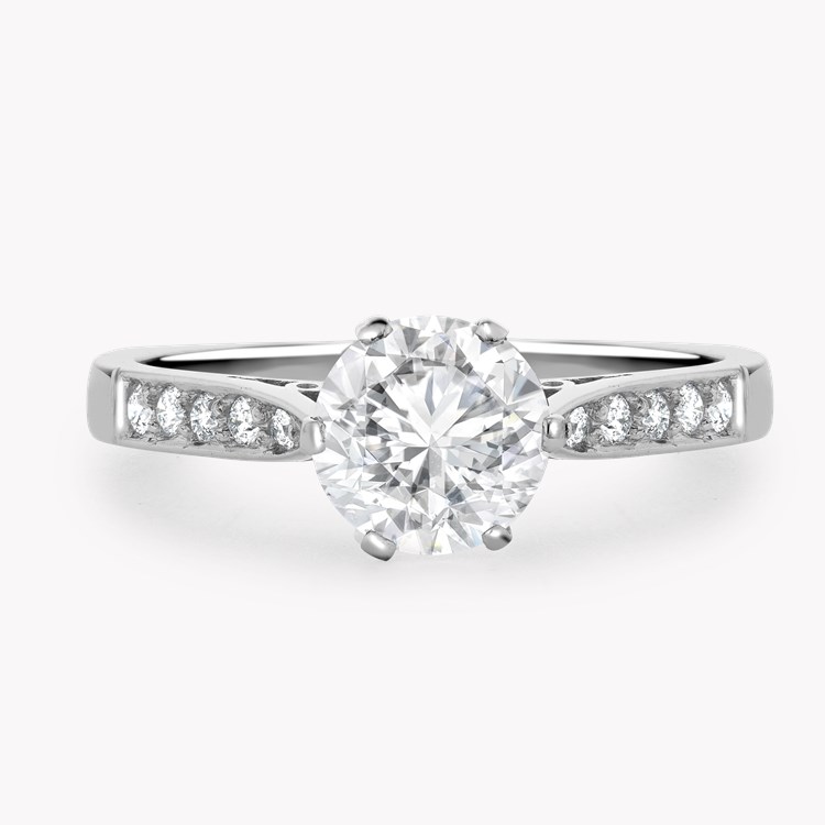 Antique Inspired 0.99ct Diamond Solitaire Ring Brilliant cut, Claw set_2