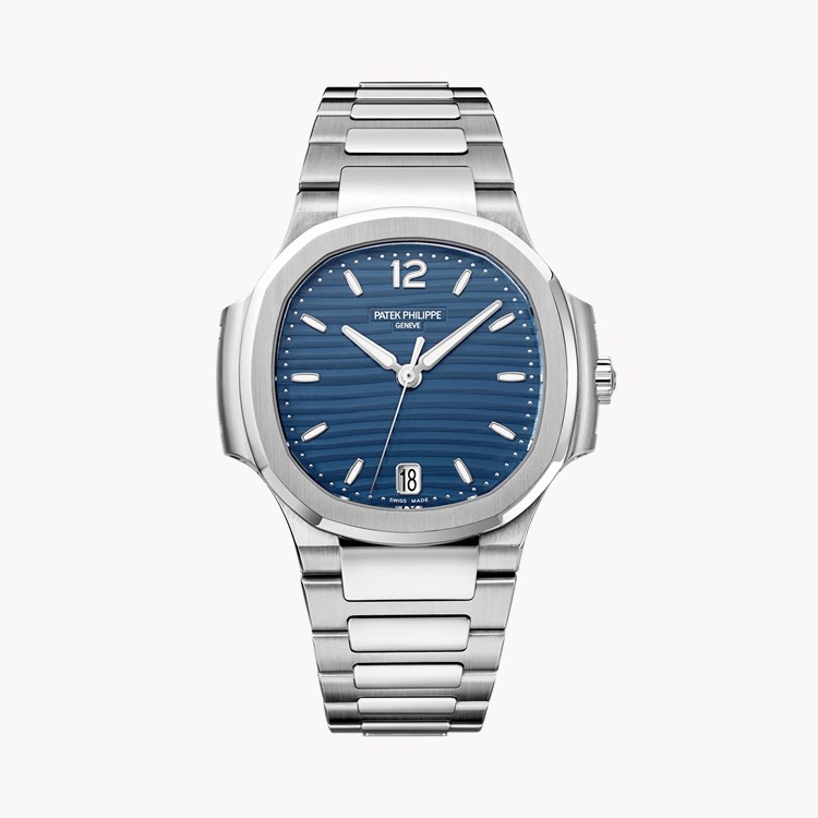 Patek Philippe Nautilus 35.2mm, Blue Dial, Baton/Arabic Numerals_1