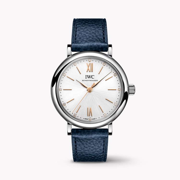IWC Portofino 34mm, Silver Dial, Baton/Roman Numerals_1
