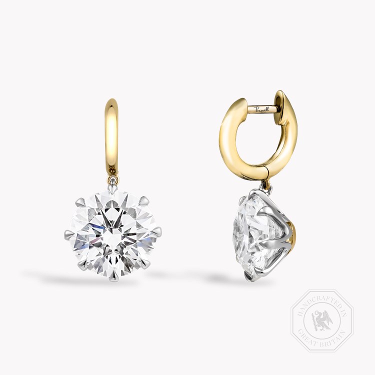 Masterpiece Legacy Brilliant Cut 8.35ct Diamond Earrings Brilliant cut, Claw set_1