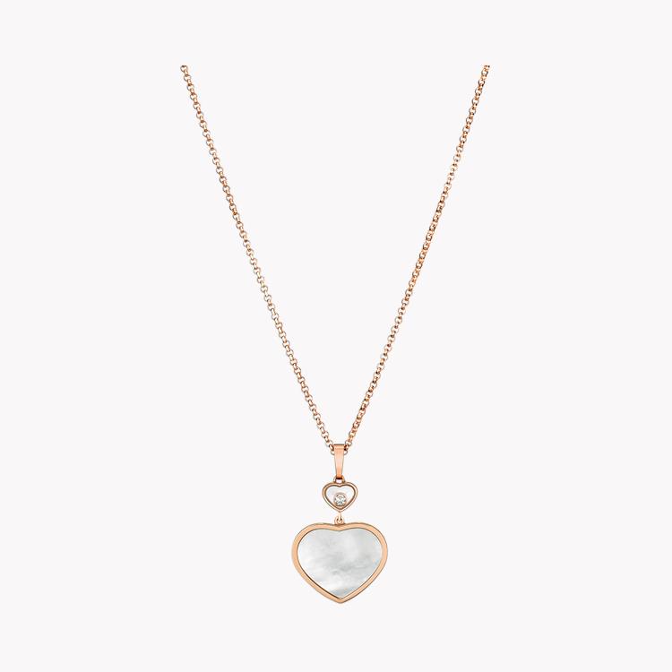 Chopard Happy Hearts Mother of Pearl and Diamond Pendant Brilliant Cut Rub Over Set_2