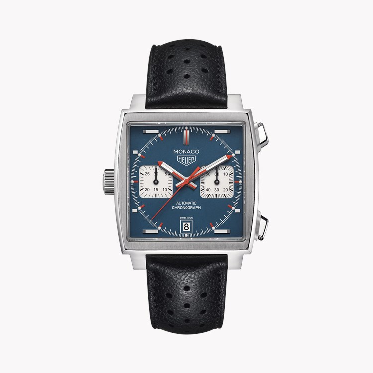 Tag Heuer Monaco Chronograph 39mm, Blue Dial, Baton Numerals_1