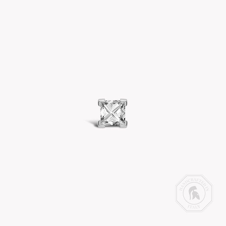 RockChic Diamond Solitaire Earring Princess Cut, Claw Set_1