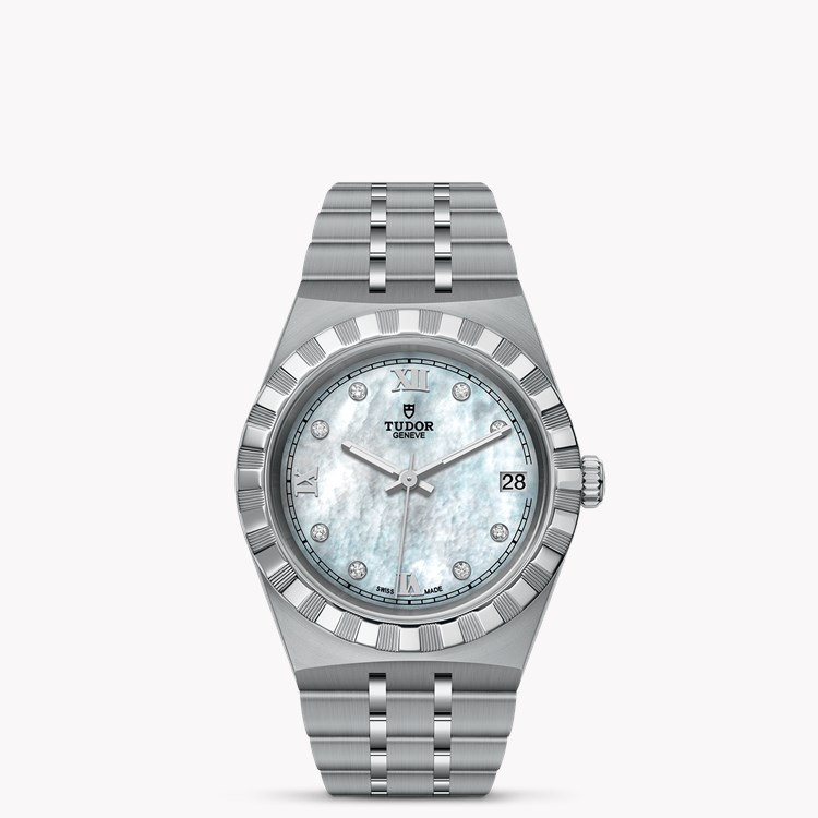 Tudor Royal 34mm. Mother of Pearl Dial. Diamond Numerals_1