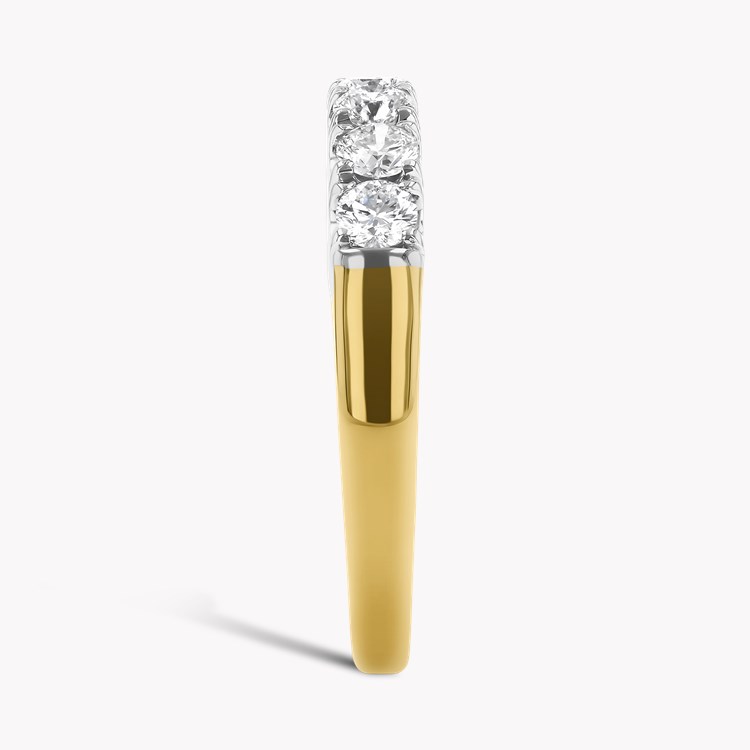 Celestial 0.78ct Diamond Half Eternity Ring Brilliant Cut, Micro Pave Set_4