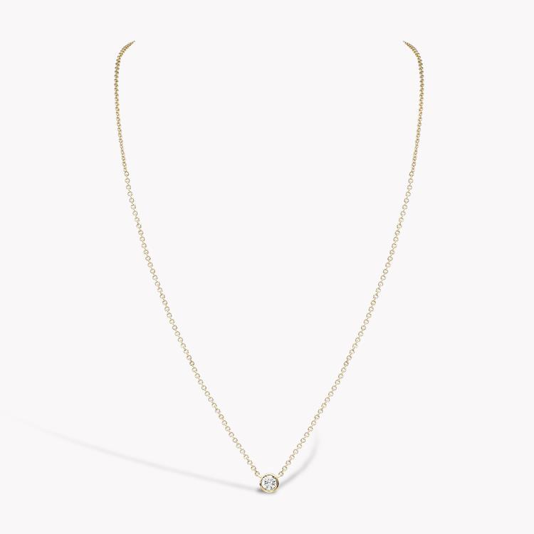 Brilliant Cut Diamond Pendant Brilliant Cut, Rubover Set_2