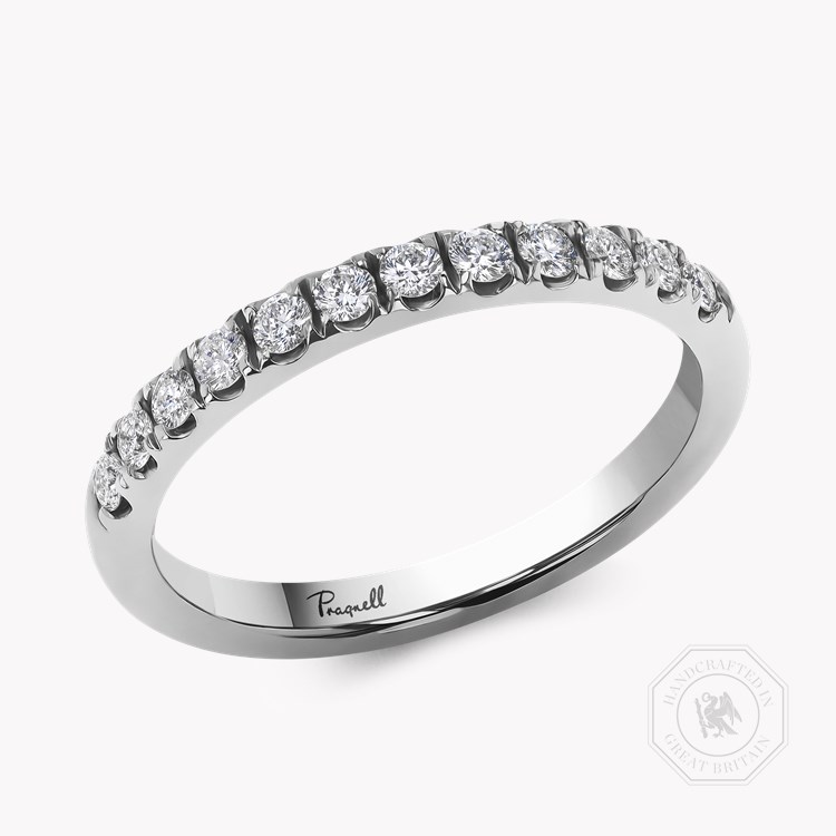 Celestial 0.33ct Diamond Half Eternity Ring Brilliant Cut, Micro Pavé Set_1