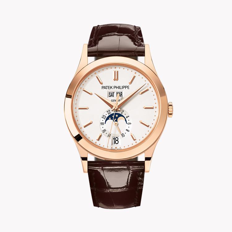 Patek Philippe Annual Calendar 38.5mm, Silver Dial, Baton Numerals_1
