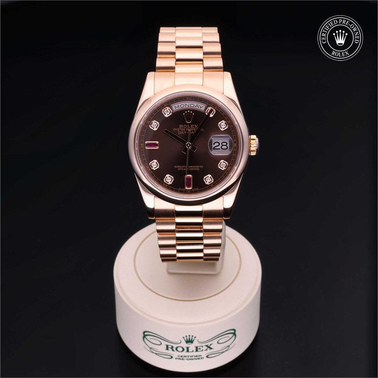 Day-Date 36 2001, 36mm, 18ct Everose Gold