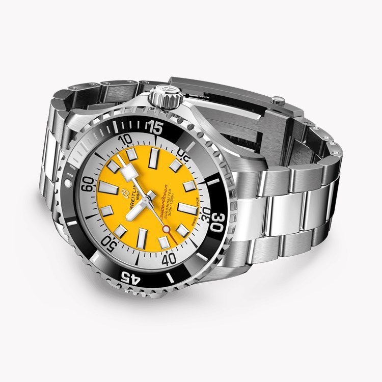 Superocean Automatic 46 46mm, Yellow Dial, Baton Numerals_3
