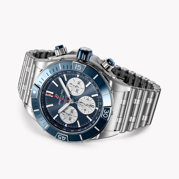 Breitling Super Chronomat B01 44 44mm, Blue Dial, Baton Numerals_4