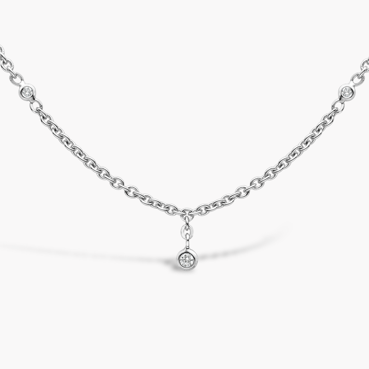 Sundance Necklace with Diamond Pendants (45cm) Brilliant Cut. Spectacle Set_2