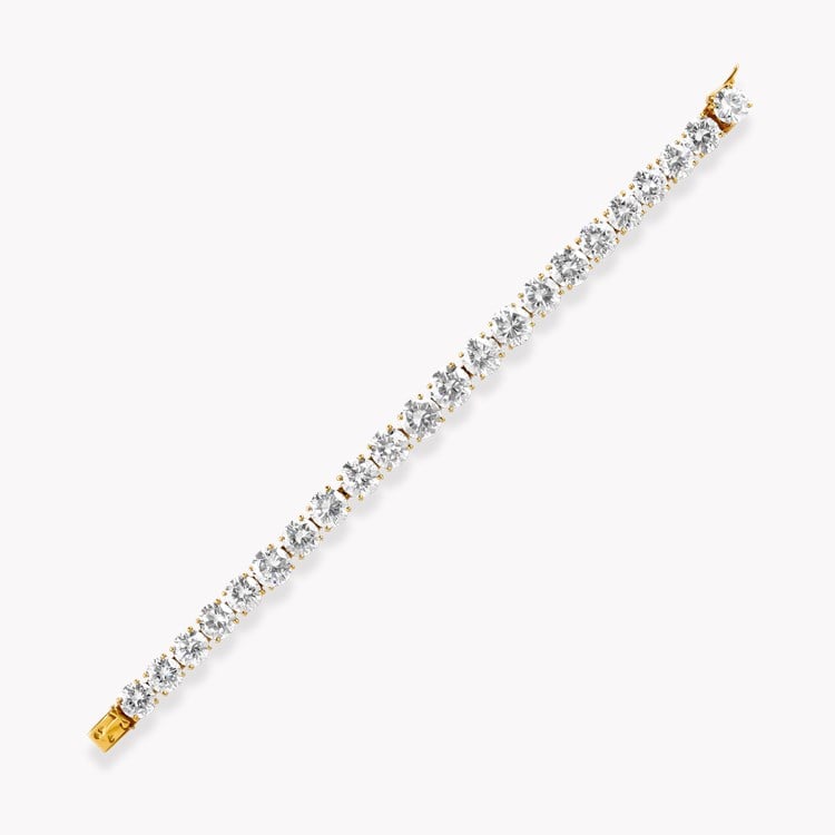 1980s Boucheron 25.53ct Diamond Line Bracelet Brilliant cut, Claw set_2
