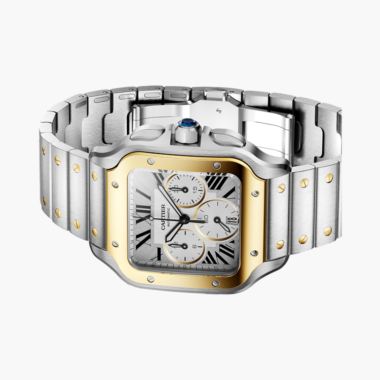 Cartier Santos de Cartier Large, Silver Dial, Roman Numerals_5
