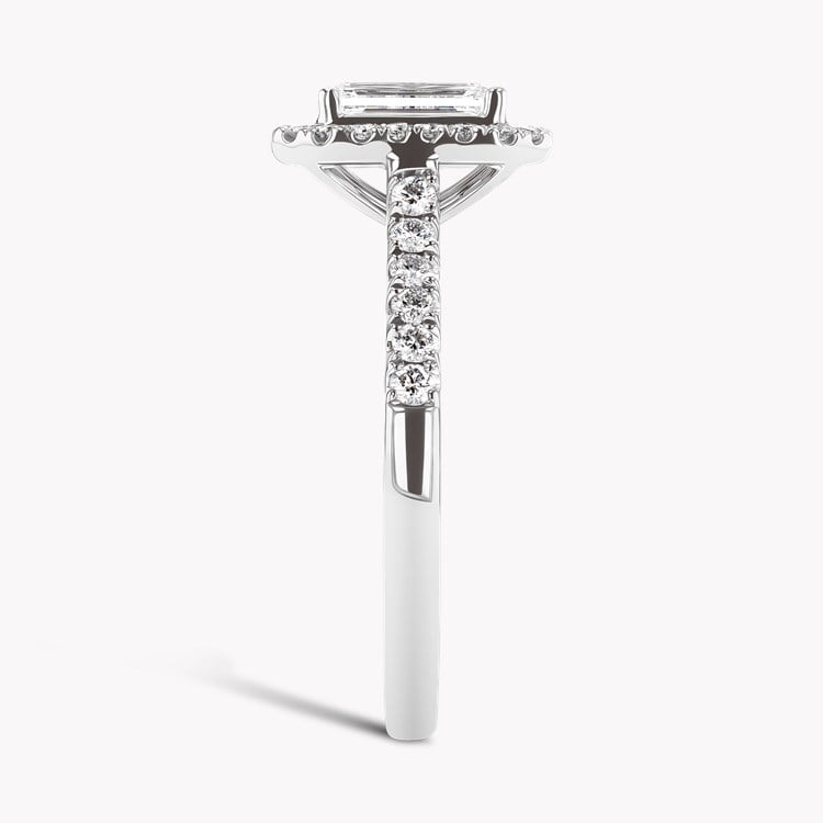 Celestial 0.30ct Emerald Cut Diamond Cluster Ring Emerald Cut, Claw Set_4