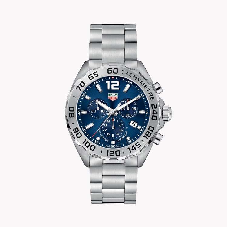 Tag Heuer Formula 1 Chronograph 43mm, Blue Dial, Baton Numerals_1