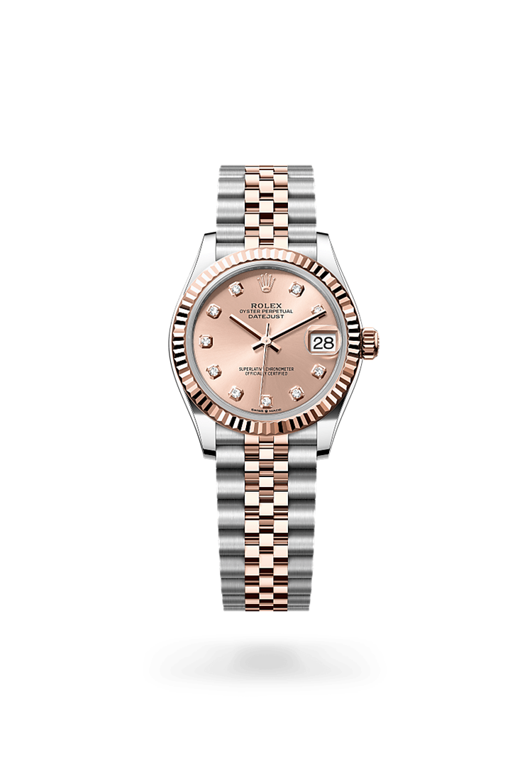 Datejust 31, Oyster, 31 mm, Oystersteel and Everose gold