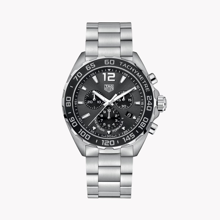 Tag Heuer Formula 1 Chronograph 43mm, Black Dial, Baton Numerals_1