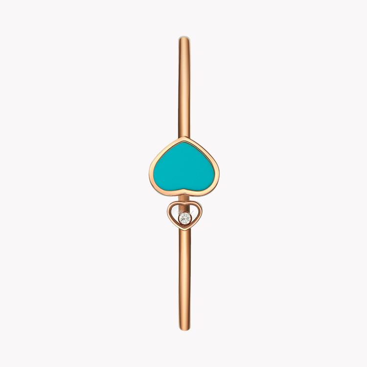 Chopard Happy Hearts Blue Turquoise Bangle Brilliant Cut Rub Over Set_2