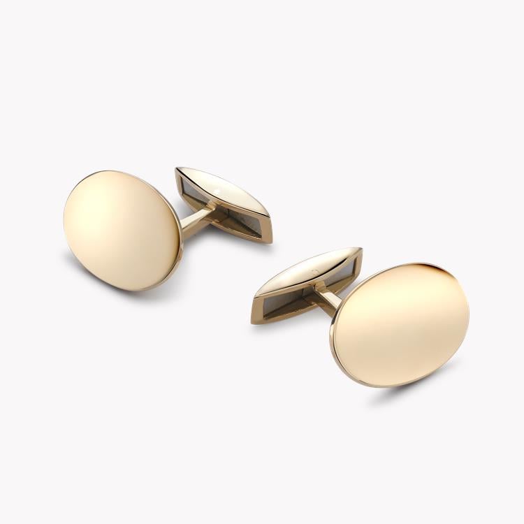 Oval Spring Bar Cufflinks _1